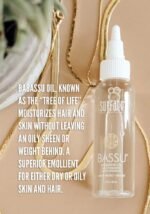 Surface Hair - Bassu Hydrating Oil - Hair Oil with Flax Seed, and Aloe Vera, Moisturize and Hydrate Repair Damaged Hair, Color Safe, 2 Fl Oz - Image 3