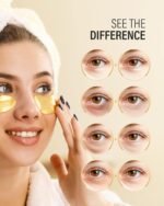 Maskiss 24k Gold Under Eye Patches (50 Pairs), eye mask, Collagen Skin Care Products, Eye Patches for Puffy Eyes, eye masks for dark circles and puffiness - Image 4