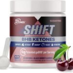 Real Ketones BHB Exogenous Ketones Energy Powder Sugar Free Electrolyte Powder with 4 Main Fasting Electrolytes & Hydrating Patented BHB Ketones for Energy & Focus (Black Cherry, 30 Servings)