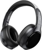 Hybrid Active Noise Cancelling Headphones, Bluetooth 6.0 Over Ear Headphones, 120H Battery Fast Charging, Hi-Res Audio, Transparency Mode, Deep Bass, Memory Foam Comfort Fit for Travel Office Home