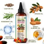Premium Hair Growth Oil Organic100% Pure Batana Oil for Hair Growth Castor, Rosemary, pumpkin Blend Infused with Biotin, Keratin & Vitamin E Premium Scalp Treatment - Image 6