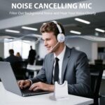 Earbay Wireless Headset with Mic for Work, 6.0 Bluetooth Headset with AI ENC Mic(Noise Cancelling & Flip Mute), 2.4Ghz/USB Dongle Wireless Headphones for Office/PC/Call Center/Computer/Laptop/Teams - Image 3