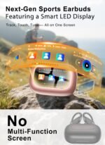 jaddsa Wireless Earbuds, 2026 ENC Noise Cancelling Ear Buds with Smart Touchscreen, Bluetooth 5.4 Headphones, Bass Stereo Sound Over-Ear Earbuds, 5 EQ Modes for Sports/Travel/Gym- Rose Gold - Image 4