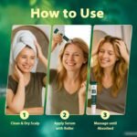 Hair Growth Serum Roll-On: Advanced Scalp Stimulator with 16 Botanical Extracts Veganic Natural Hair Growth Oil for Thicker Fuller Hair - Image 7