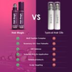 Hair Magic™ Hair Growth Serum Roll On- Multi-Peptides + Rosemary Oil for Hair Growth, Density, Beard, Eyebrows & Scalp Serum Treatment For Women & Men with Saw Palmetto - Suero Para El Cabello - Image 4