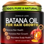 Batana Oil for Hair Growth - 100% Pure & Unrefined - Raw Natural Dr. Sebi Botana Oil - Scalp Health, Strengthens, Thickens & Hydrates - Repairs Split Ends - Prevents Hair Loss for Men & Women