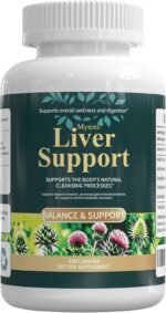 120 Capsules Milk Thistle Liver Cleanse Detox & Repair Supplement -Formulated Happy Liver Support - Liquid Herbal Supplements for Liver Health-Made in USA