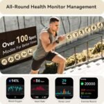 Smart Watch for Women Men, Smartwatch for iPhone & Android Bluetooth (Answer/Call) Built-in Alexa, 1.91" HD Fitness Tracker with 105+ Sport Modes, IP68 Waterproof, Sleep/Heart Rate/SpO2/Stress Monitor - Image 3