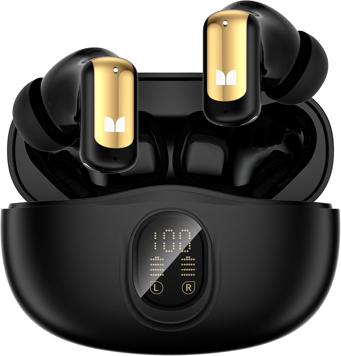 71AM79LXBSL._AC_SL1500_.jpg Monster N-Lite 217 Wireless Earbuds, Bluetooth 6.0 Stereo Headphones with Powerful Bass, Built-in Smart Noise Cancelling Mic for Clear Calls, Comfortable Fit, 32H Playtime, IPX5 Waterproof, Black - Image 1