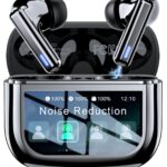 ZIUTY Wireless Earbuds Bluetooth Headphones, Ear Buds with Touch Screen, ANC ENC Noise Cancelling Transparency Mode, 40H Stereo Deep Bass, IPX7 Waterproof, Clear Calls, 5 EQ for iOS Android, Coal