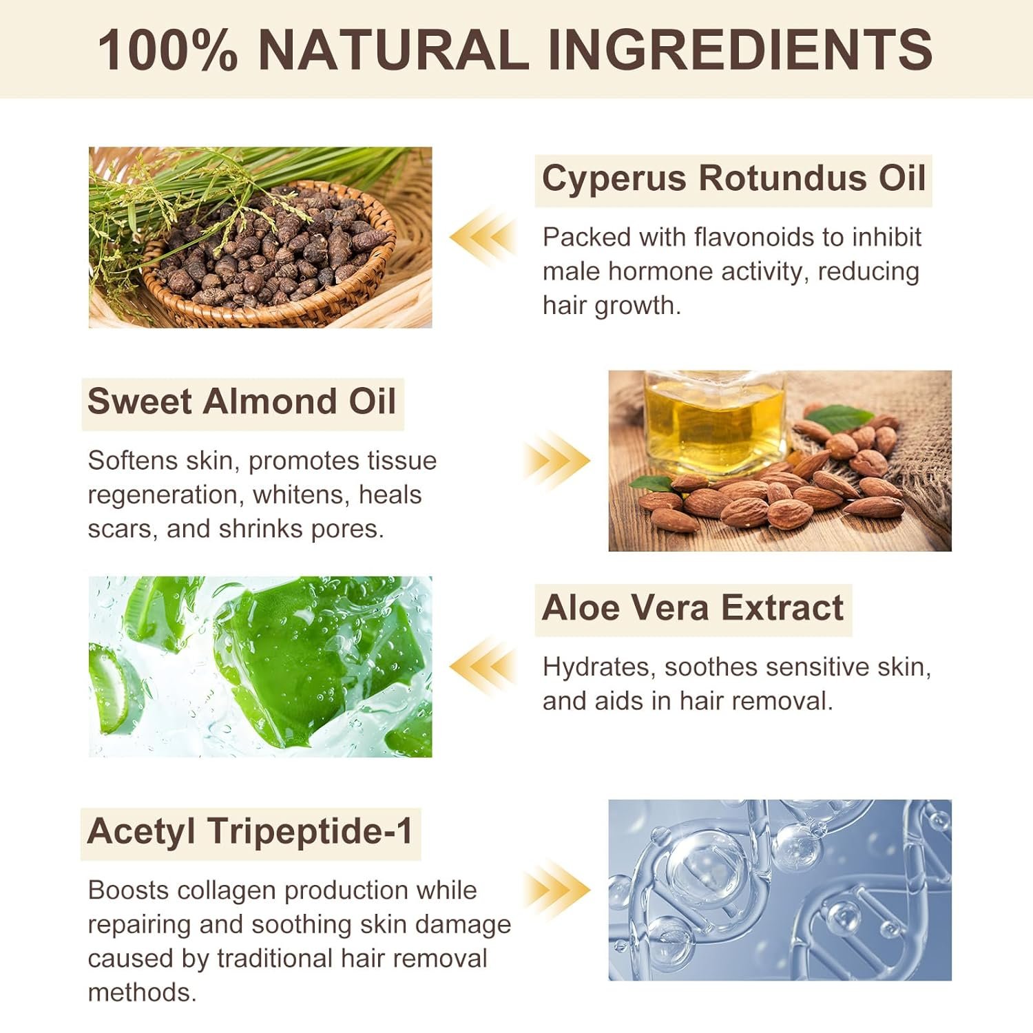 71EcDo9VXsL._SL1500_.jpg Cyperus Rotundus Oil, Natural for Reducing Body Hair Growth, Cyperus Rotundus Oil for Hair Removal, Reduces Unwanted Hair Growth, Reducing Body Hair Growth, Shrink Pores - 2.02 Fl Oz - Image 1