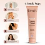 Kitsch Smoothing Air Dry Cream for Hair – Frizz Control Hair Care Product with Castor Oil & Coconut Oil – Weightless Styling Cream - Enhances Natural Texture Appearance | Ideal Gifts for Women – 5 oz - Image 7