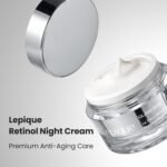 Lepique Retinol Night Cream 1.69oz - No.1 Korean Premium Overnight Repair Cream for Face and Neck - Collagen, Centella, Hyaluronic Acid - Anti aging, Acne, Moisturizer, Face Cream, Hydrating, Firming - Image 3