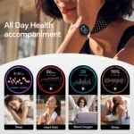 Smart Watch for Women,1.57" Touch Screen Smartwatch for iPhone& Samsung& Android,Answer/Make Call,Fitness Tracker with Heart Rate/SpO2/Sleep Monitor,IP68 Waterproof,110+ Sports Mode,2 Bands - Image 2