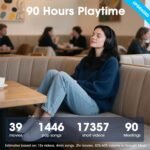 DOQAUS Bluetooth Headphones Over Ear Wireless, 90H Playtime, BT 5.4, 9 EQ Modes via App, Movie & Sleep Mode, HiFi Deep Bass, Memory Foam for Travel, Gym, Phone, PC Stocking Stuffers - Image 3