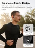 jaddsa Wireless Earbuds, Bluetooth 5.4 Sport Headphones with Smart Charging Case, ENC Noise Cancelling, Ear Buds with IPX7 Waterproof & Bass Stereo Sound for iOS, Android – Jet Black - Image 6