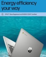 HP Chromebook 14 Laptop, Intel Celeron N4120, 4 GB RAM, 64 GB eMMC, 14" HD Display, Chrome OS, Thin Design, 4K Graphics, Long Battery Life, Ash Gray Keyboard (14a-na0226nr, 2022, Mineral Silver) - Image 6
