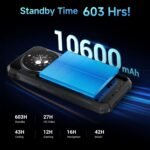 FOSSIBOT F109 5G Rugged Phone Unlocked, 24GB+256GB/2TB,10600mAh Battery Waterproof Phones,Android 14 Rugged Cell Phone, 6.745" HD+ 1.32-inch IPS Smartphone,50MP+16MP+5MP Rugged Phone(2026 deep Blue) | T-Mobile - Image 3