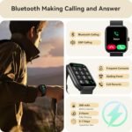 Smart Watch for Women Men, Smartwatch for iPhone & Android Bluetooth (Answer/Call) Built-in Alexa, 1.91" HD Fitness Tracker with 105+ Sport Modes, IP68 Waterproof, Sleep/Heart Rate/SpO2/Stress Monitor - Image 2