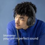 Uliptz Wireless Bluetooth Headphones, 65H Playtime, 6 EQ Sound Modes, HiFi Stereo Over Ear Headphones with Microphone, Foldable Lightweight Bluetooth 6.0 Headset for Travel/Office/Cellphone/PC - Image 5