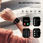 Smart Watch, 1.96" HD Smartwatch for Men Women (Answer/Make Call), 2026 Fitness Activity with Heart Rate/Sleep Monitor/Pedometer, IP68 Waterproof, 113+ Sport Modes Running Watch for Android iOS - Image 3