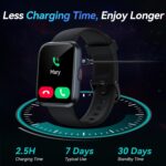 Smart Watches for Men Android & iPhone, 1.8" HD Alexa Built-in Smartwatches Fitness Tracker Watch with Bluetooth Calls, IP68 Waterproof, Heart Rate/Sleep/SpO2 Monitor, 110 Sport Modes - Black - Image 6