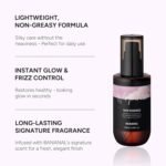 2-in-1 Korean Hair Perfume Oil & Serum with Moroccan Argan Oil & 12 Amino Acids for Dry, Damaged, Glass Hair Shine & Frizz-Control – Paraben & Alcohol-Free – White Floral Musk – 100ml / 3.38 fl oz - Image 3