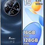 FOSSIBOT S5 Android 15 Cell Phone(2026), 16GB+128GB/2TB Unlocked Phone, 6.88" Display Smartphones, 6000mAh Battery 4G Dual Sim Mobile Phones, 13MP+8MP Camera, Gemini Al Octa-core Chipset/GPS/BT5.0