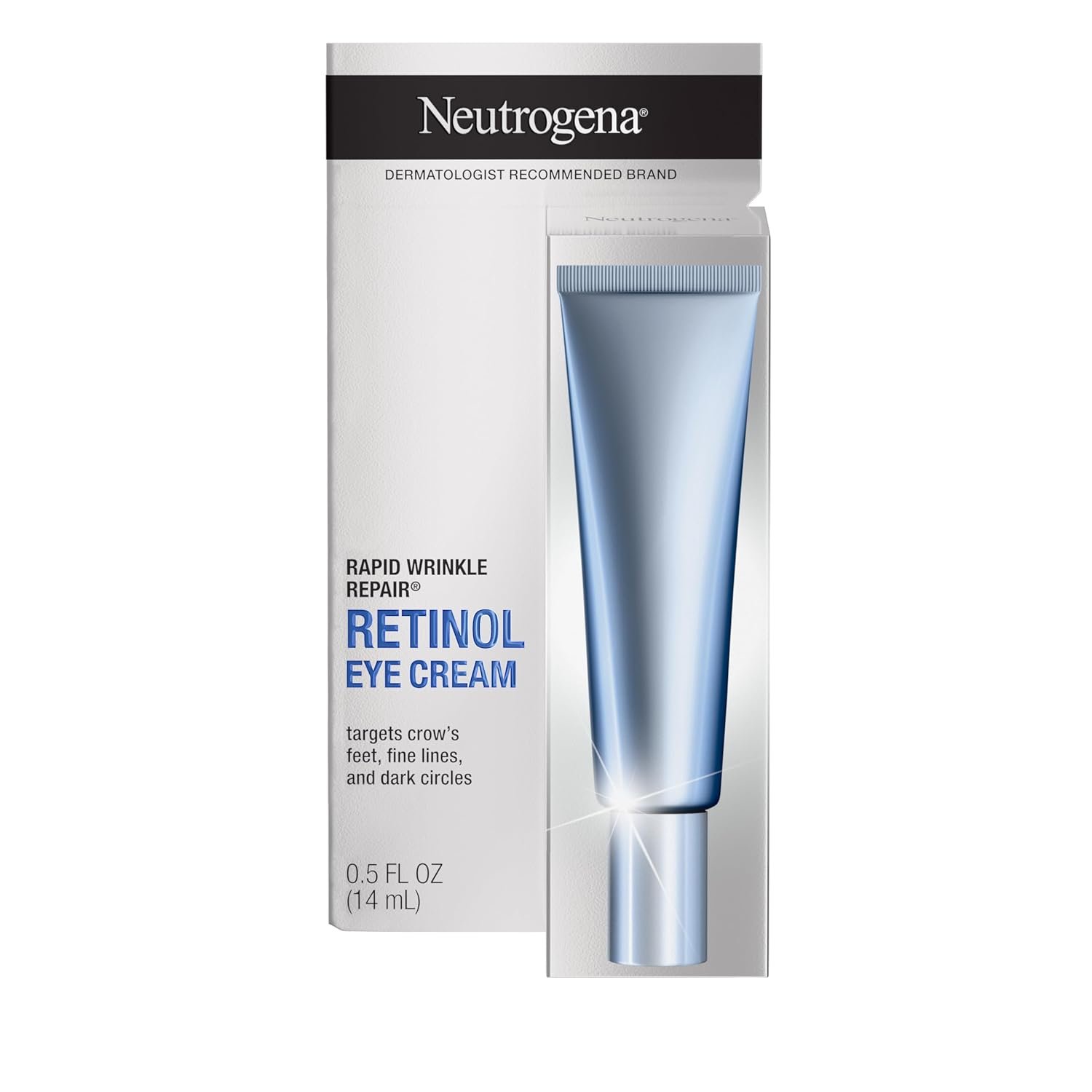 71RDYj4gf6L._SL1500_.jpg Neutrogena Rapid Wrinkle Repair Retinol Eye Cream for Dark Circles, Daily Anti-Aging Under Eye Cream with Retinol & Hyaluronic Acid to Fight Fine Lines, Wrinkles, & Dark Spots, 0.5 fl. oz - Image 1