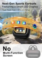jaddsa Wireless Earbuds, Bluetooth 5.4 Sport Headphones with Smart Charging Case, ENC Noise Cancelling, Ear Buds with IPX7 Waterproof & Bass Stereo Sound for iOS, Android – Jet Black - Image 2