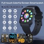 TRAUSI Smart Watch for Men, 120 Sports Modes Smartwatch with 1.83" HD, Alexa Built-in, Heart Rate/Sleep Monitor, IP67 Waterproof, Bluetooth Call & Music Control Fitness Watch for iPhone/Android Black - Image 2