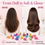 Hair Perfume Oil, 40 Mini Bottles with 10 Scents, 2-in-1 Leave-In Hair Serum, Argan & Avocado Oils + Amino Acids for Frizzy, Dry & Damaged Hair, Lightweight Non-Greasy, Long-Lasting Scent - Image 4