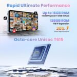 FOSSIBOT S5 Android 15 Cell Phone(2026), 16GB+128GB/2TB Unlocked Phone, 6.88" Display Smartphones, 6000mAh Battery 4G Dual Sim Mobile Phones, 13MP+8MP Camera, Gemini Al Octa-core Chipset/GPS/BT5.0 - Image 4