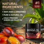 Batana Oil for Hair Growth - 100% Pure & Unrefined - Raw Natural Dr. Sebi Botana Oil - Scalp Health, Strengthens, Thickens & Hydrates - Repairs Split Ends - Prevents Hair Loss for Men & Women - Image 2