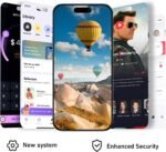 16PROMA X Unlocked Smartphone 6.9" HD Screen 6+256GB Smartphone with 128G Memory Card New System 6800mAh Long Battery Dual SIM/Fingerprint Lock/Face ID/GPS (Black) - Image 3
