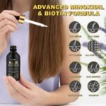 5% Minoxidil Hair Growth Serum for Men & Women - for Stronger Thicker Longer, Hair Regrowth Treatment- 2.02 oz - Image 7