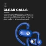 Raycon Fitness Open Ear Earbuds – Open Ear Headphones, Earbuds Wireless Bluetooth, Running Headphones, Sweat & Water-Resistant Earphones, 40 Hours Battery Life (Black) - Image 6