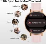 Smart Watch for Women,1.57" Touch Screen Smartwatch for iPhone& Samsung& Android,Answer/Make Call,Fitness Tracker with Heart Rate/SpO2/Sleep Monitor,IP68 Waterproof,110+ Sports Mode,2 Bands - Image 4