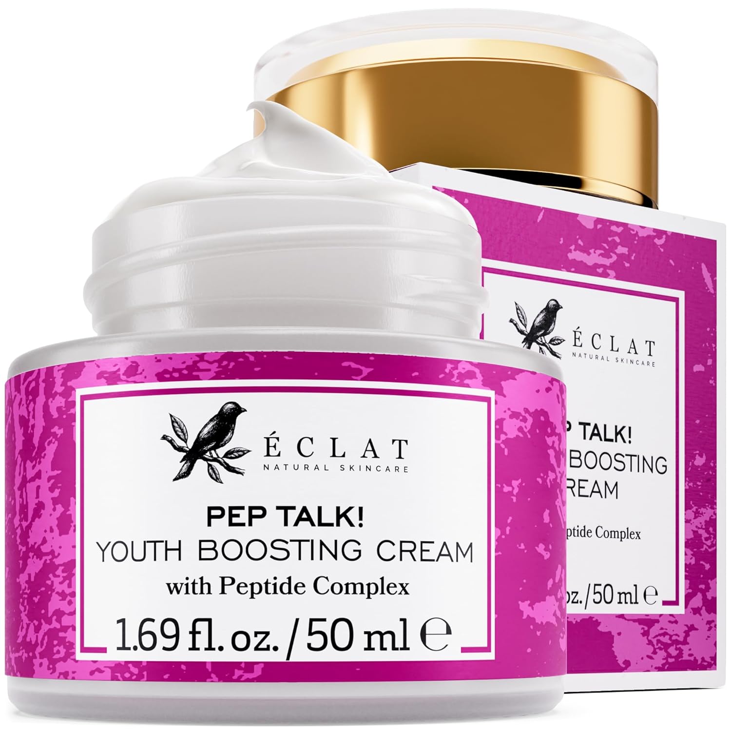 71Wg6ajTlpL._SL1500_.jpg Eclat Skincare Anti Aging Face Cream - Face Moisturizer with Collagen Peptides, Hyaluronic Acid, & Vitamins C+E - Improves Fine Lines and Wrinkles - Day Cream for Women Anti Aging 50 ml - Image 1