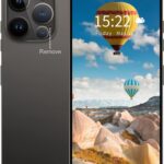 16PROMA X Unlocked Smartphone 6.9" HD Screen 6+256GB Smartphone with 128G Memory Card New System 6800mAh Long Battery Dual SIM/Fingerprint Lock/Face ID/GPS (Black)