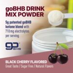Real Ketones BHB Exogenous Ketones Energy Powder Sugar Free Electrolyte Powder with 4 Main Fasting Electrolytes & Hydrating Patented BHB Ketones for Energy & Focus (Black Cherry, 30 Servings) - Image 3