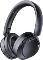 Hybrid Active Noise Cancelling Bluetooth Headphones, Wireless Over Ear Headphones with Bluetooth 5.4, 80H Playtime, Stereo Sound, 6 ENC Clear Call Mic, Low Latency for Travel Office Workout