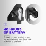 Raycon Pro Earbuds Wireless Bluetooth + 6 Microphones with Hybrid Active Noise Canceling, Sweat & Water-Resistant Earphones, Premium Wireless Ear Buds Bluetooth 40 Hours Playtime (Blue) - Image 6