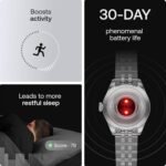 Withings ScanWatch Nova Brilliant Health Smart Watch for Women/Men with ECG, SPO2, Temperature, Sleep, Respiratory Health, Menstrual Cycle Tracker, 30D Battery - Image 6