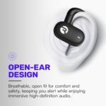 Raycon Fitness Open Ear Earbuds – Open Ear Headphones, Earbuds Wireless Bluetooth, Running Headphones, Sweat & Water-Resistant Earphones, 40 Hours Battery Life (Black) - Image 5
