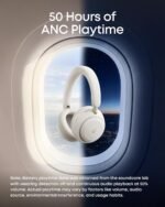 Soundcore Space 2 by Anker, Active Noise Cancelling Headphones, Comfortable Fit, 50H Playtime, LDAC Hi-Res Wireless Audio, Dual Connection, Clear Calls, Bluetooth 6.1, Nap Mode, Wearing Detection - Image 5