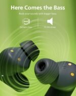Philips TAT3519 Wireless Earbuds,True Wireless Headphones with Noise Canceling Pro,Dynamic Bass,Clear Call,24 H Battery Life,Fast Charging,Bluetooth 5.3,IPX4,App/Touch Control,Black - Image 2
