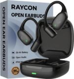 Raycon Essential Open Ear Earbuds – Open Ear Headphones, Earbuds Wireless Bluetooth, Sweat & Water-Resistant Earphones, Running Headphones with Ultra-Lightweight Design, 36 Hours Battery Life (Black)
