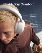 Soundcore Space 2 by Anker, Active Noise Cancelling Headphones, Comfortable Fit, 50H Playtime, LDAC Hi-Res Wireless Audio, Dual Connection, Clear Calls, Bluetooth 6.1, Nap Mode, Wearing Detection - Image 4