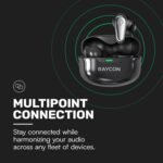 Raycon Pro Earbuds Wireless Bluetooth + 6 Microphones with Hybrid Active Noise Canceling, Sweat & Water-Resistant Earphones, Premium Wireless Ear Buds Bluetooth 40 Hours Playtime (Blue) - Image 7